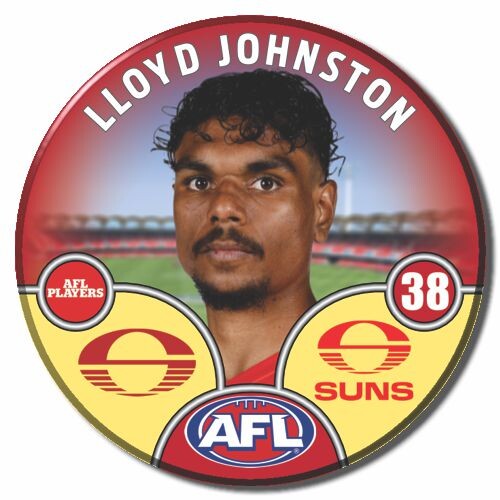 Gold Coast Suns 2025 Player Pin Badge - JOHNSTON