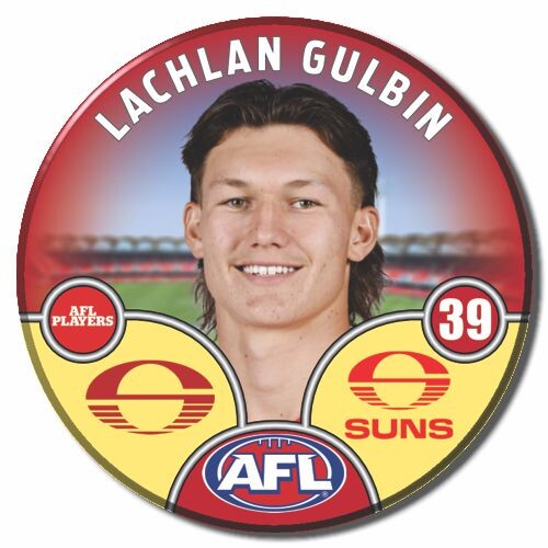 Gold Coast Suns 2025 Player Pin Badge - GULBIN
