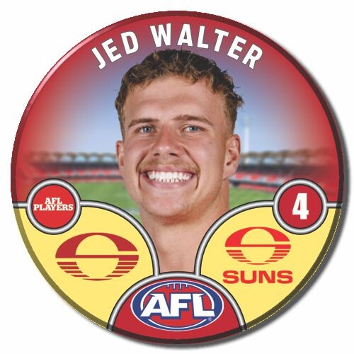 Gold Coast Suns 2025 Player Pin Badge - WALTER