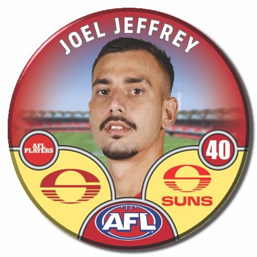Gold Coast Suns 2025 Player Pin Badge - JEFFREY