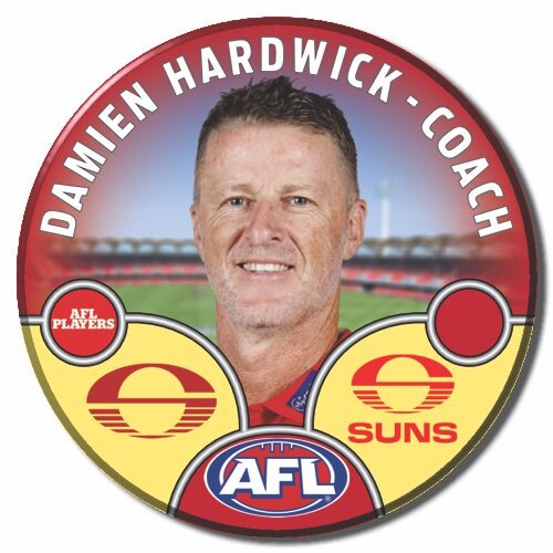 Gold Coast Suns 2025 Coach Pin Badge - HARDWICK
