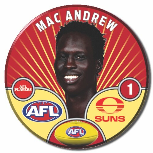 Gold Coast Suns 2026 Player Pin Badge - ANDREW
