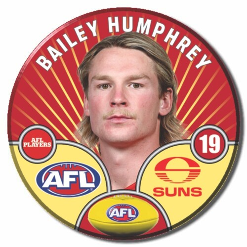 Gold Coast Suns 2026 Player Pin Badge - HUMPHREY