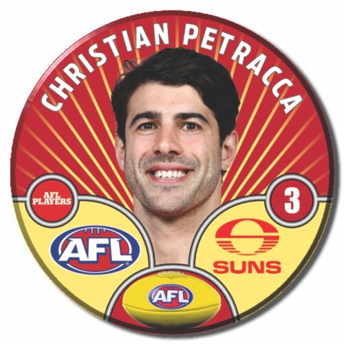 Gold Coast Suns 2026 Player Pin Badge - PETRACCA