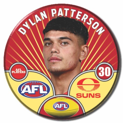 Gold Coast Suns 2026 Player Pin Badge - PATTERSON