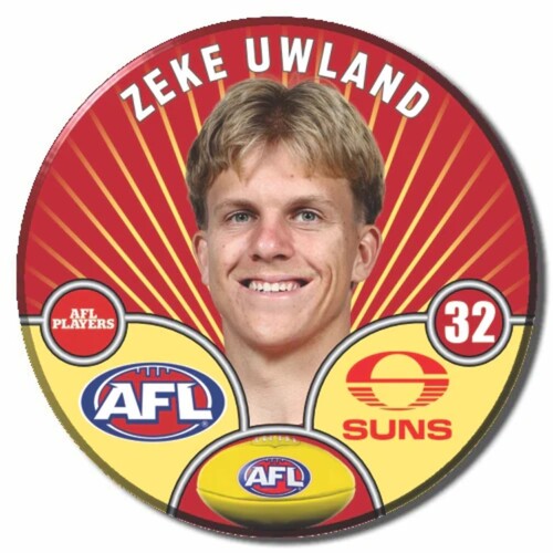 Gold Coast Suns 2026 Player Pin Badge - UWLAND, Z