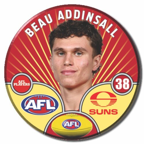 Gold Coast Suns 2026 Player Pin Badge - ADDINSALL 