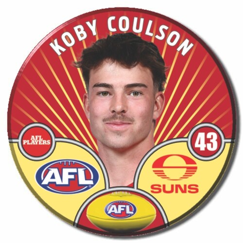 Gold Coast Suns 2026 Player Pin Badge - COULSON  