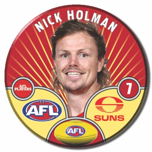 Gold Coast Suns 2026 Player Pin Badge - HOLMAN