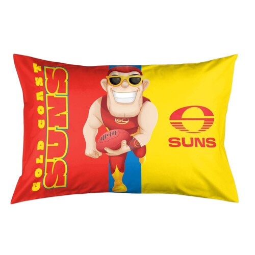 Gold Coast Suns Mascot Pillow Case
