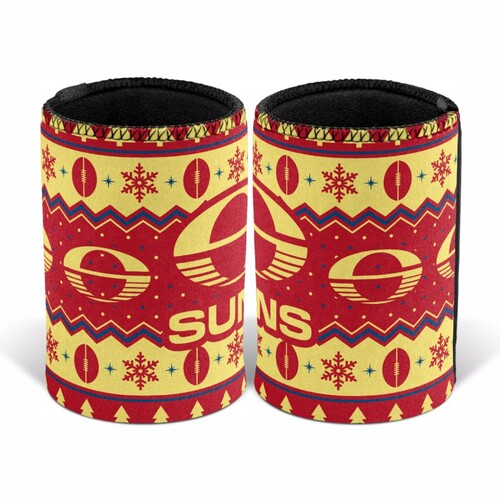 Gold Coast Suns Christmas Stubby Holder