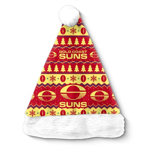 Gold Coast Suns Christmas Santa Hat