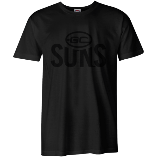 Gold Coast Suns Mens Stealth Black Tee