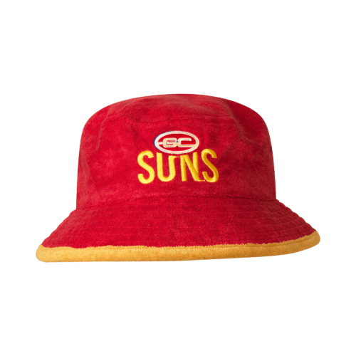 Gold Coast Suns Adults Terry Bucket Hat