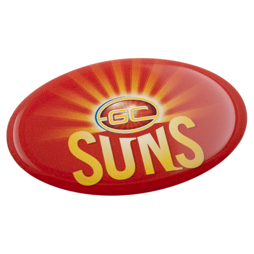 Gold Coast Suns Oval Lensed Team Supporter Logo