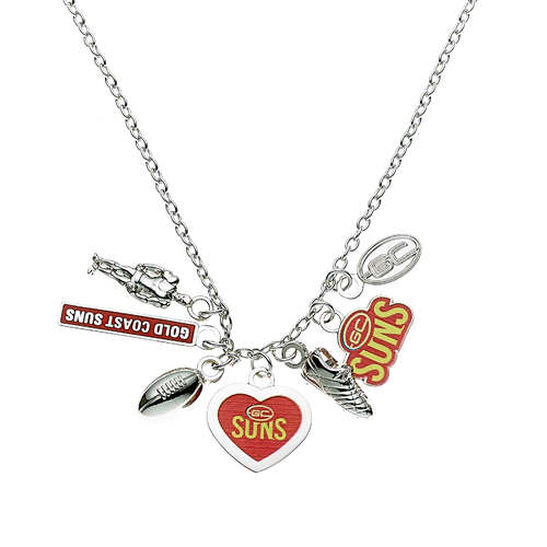 Gold Coast Suns Charm Pendant Necklace