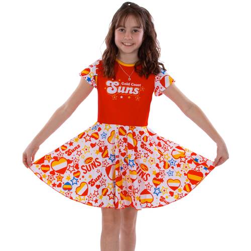 Gold Coast Suns Girls Heartbreaker Supporter Dress