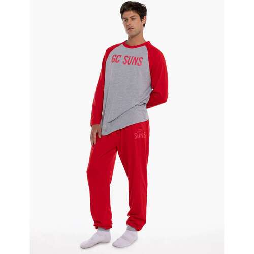 Gold Coast Suns Mens Raglan Cuffed PJ Set
