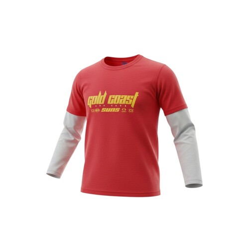 Gold Coast Suns Kids Graphic Long Sleeve Tee 