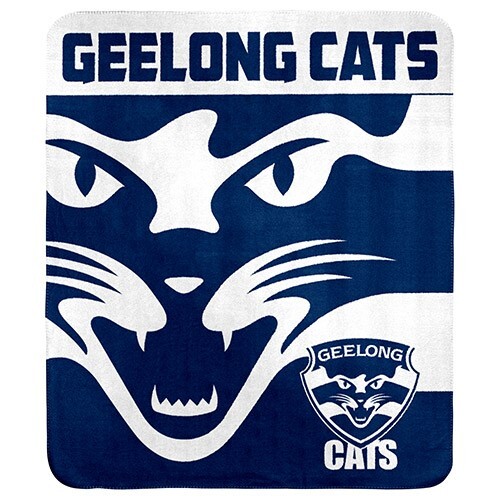 Geelong Cats Polar Fleece Rug Ideal For Many Uses