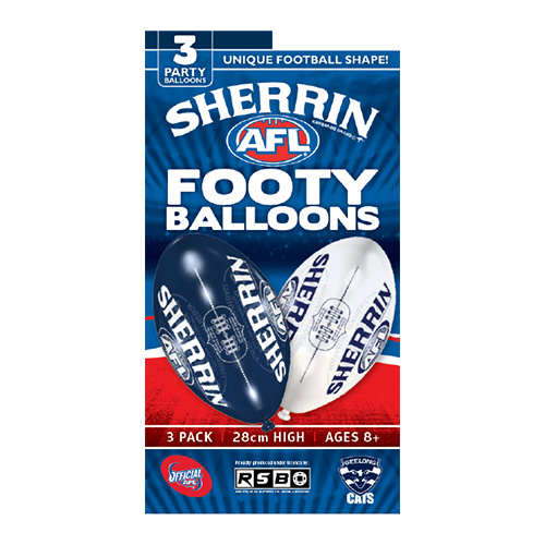 Geelong Cats Footy Balloons