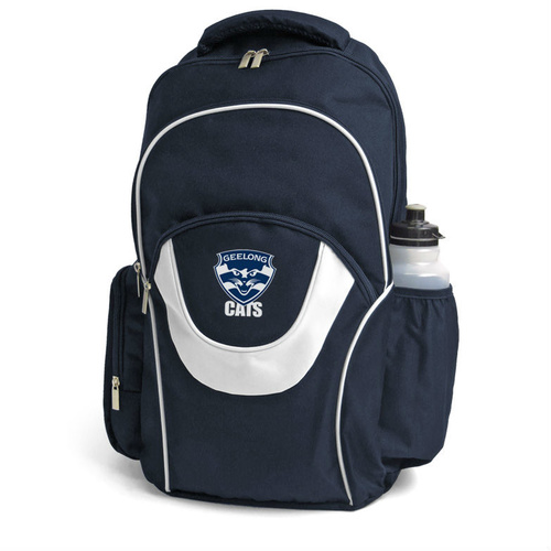 Geelong Cats Fusion Backpack Ideal For School Or Leisure