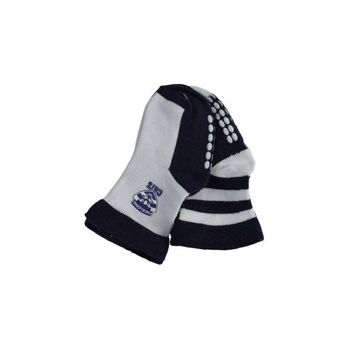 Geelong Cats Mascot Baby Socks 2 Pack