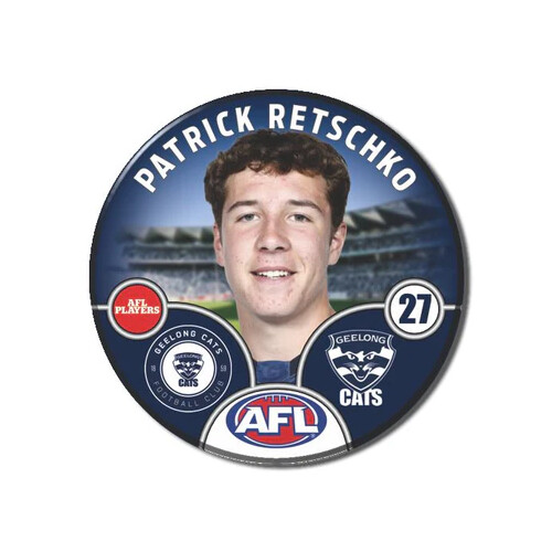Geelong Cats 2025 Player Pin Badge - RETSCHKO