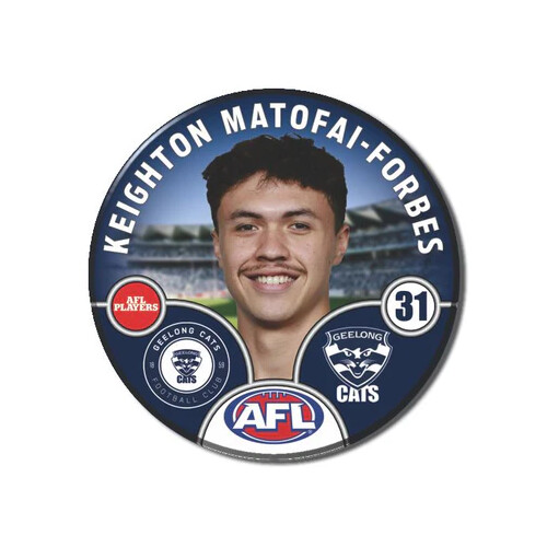 Geelong Cats 2025 Player Pin Badge - MATOFAI-FORBES