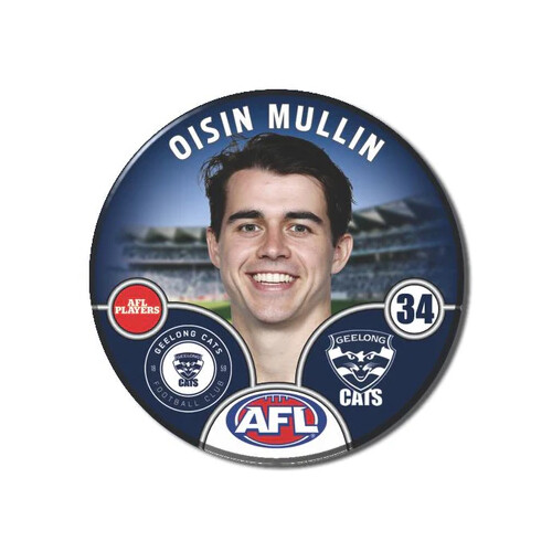 Geelong Cats 2025 Player Pin Badge - MULLIN