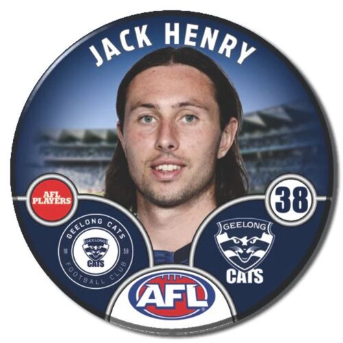Geelong Cats 2026 Player Pin Badge - HENRY J