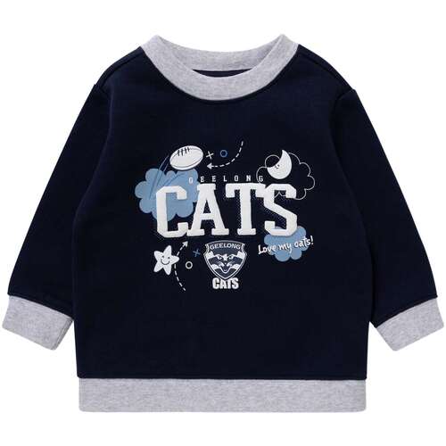 Geelong Cats Baby Puff Crew