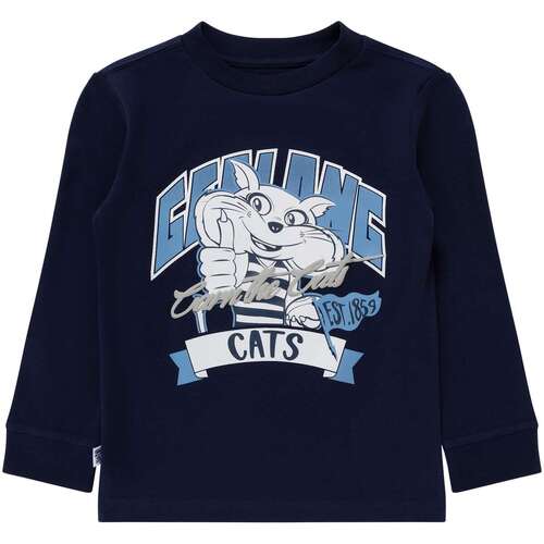 Geelong Cats Kids Long Sleeve Tee