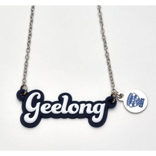 Geelong Cats Script Necklace