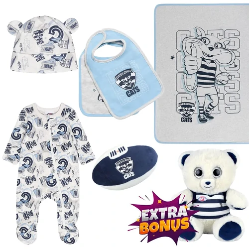 Geelong Cats New Baby AFL Gift Pack