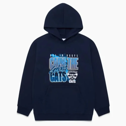 Geelong Cats Youth Carn Graphic Hood