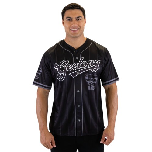 Geelong Cats Blackout Baseball Shirt