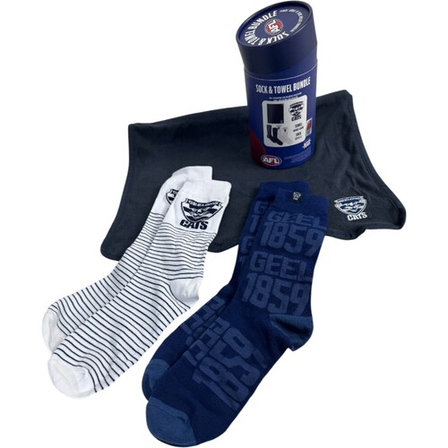 Geelong Cats Sock & Towel Bundle