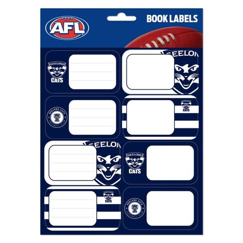 Geelong Cats School Book Labels