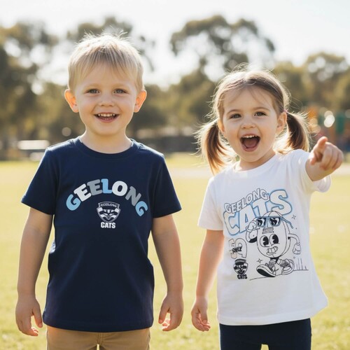 Geelong Cats Kids Twin Pack Graphic Tees