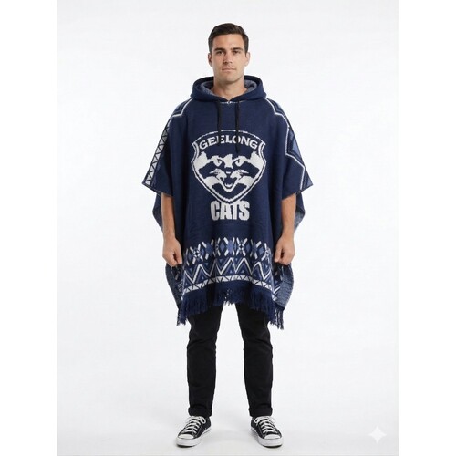 Geelong Cats Dakota Knitted Poncho
