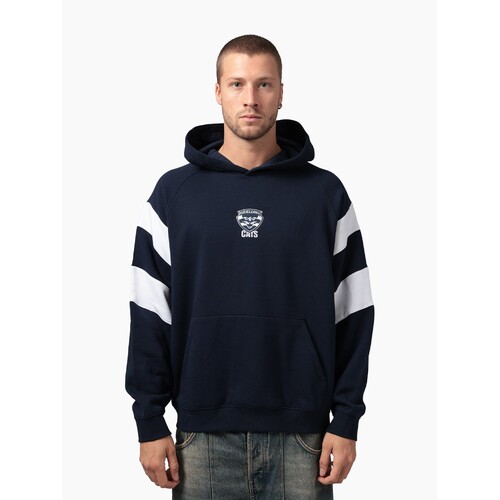 Geelong Cats Unisex Box Fit Fleece Hood 