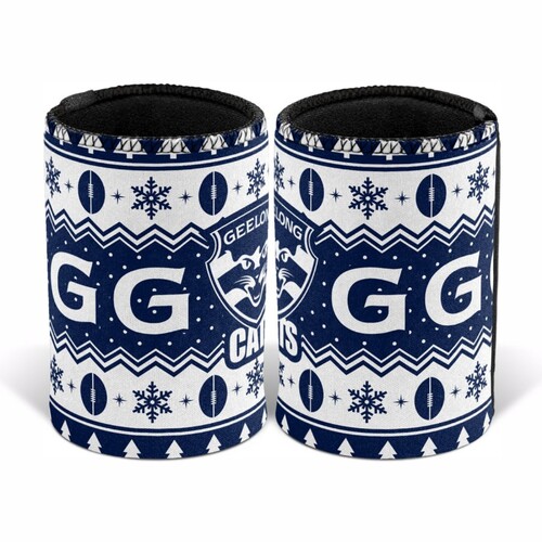Geelong Cats Christmas Stubby Holder