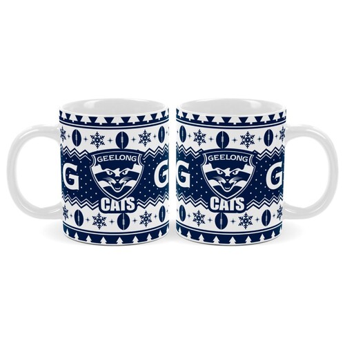 Geelong Cats Christmas Coffee Mug