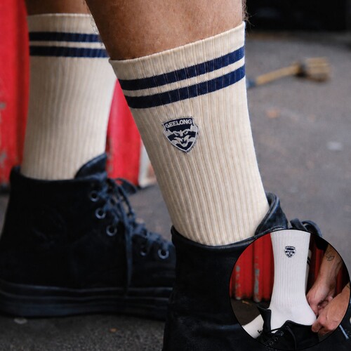 Geelong Cats Sneaker Socks 2 Pack Gift Box