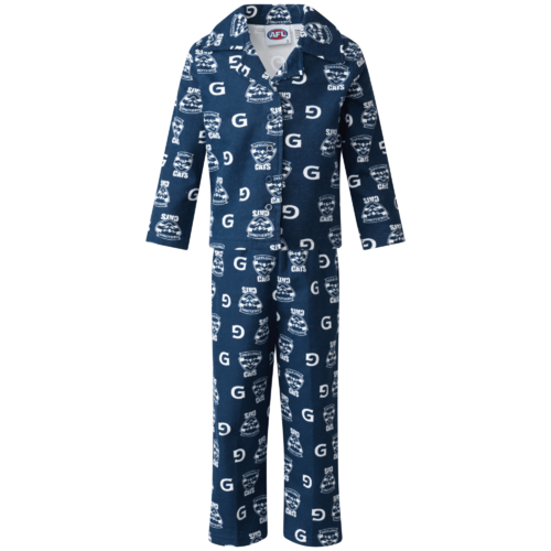 Geelong Cats Toddlers Flannelette PJ Set