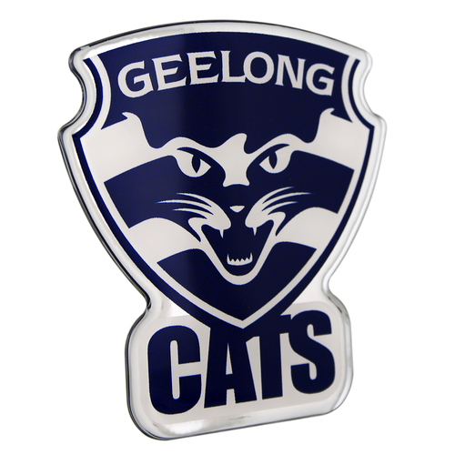 Geelong Cats Lensed Chrome Supporter Logo