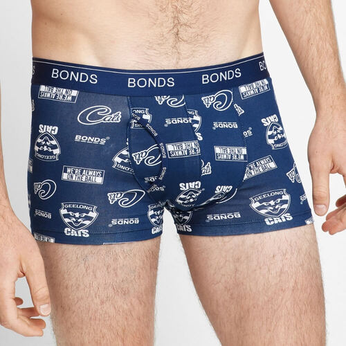 Geelong Cats Bonds Mens Guyfront Trunk