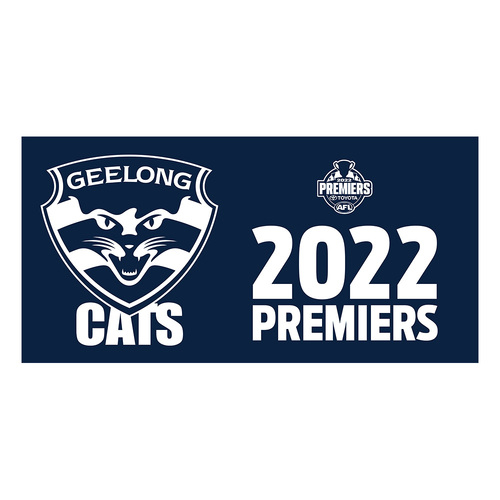 Geelong Cats 2022 Premiers Flag Pole Flag