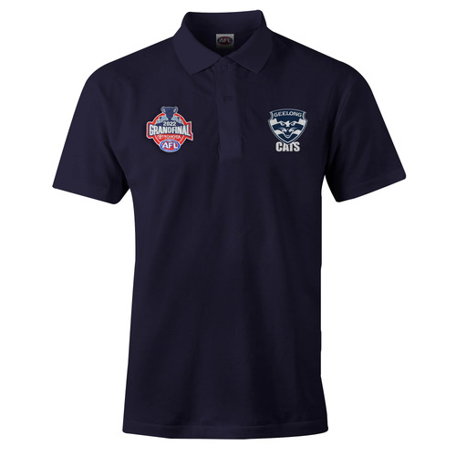Geelong Cats 2022 Grand Final Mens Blue Polo